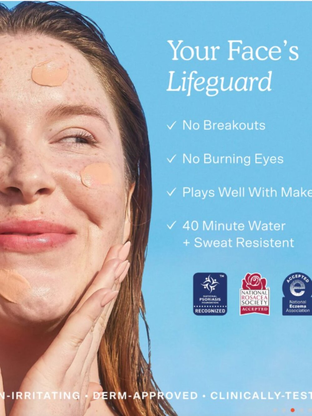 ☀️Tower 28 Beauty- SOS FaceGuard SPF 30 Mineral Sunscreen - 50ml Full Size - NIB - Picture 5 of 6